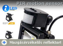 Mozgásérzékelős LED reflektorok érkeztek!