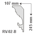 RV-02/B díszléc rejtett világításhoz