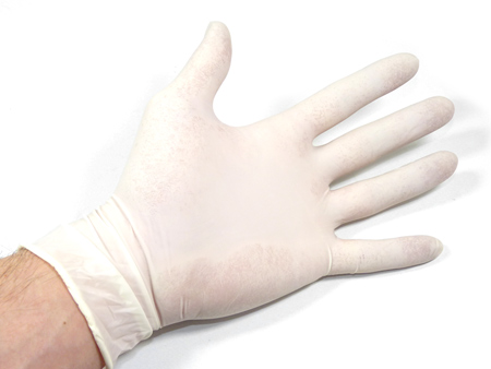Latex kesztyű (darabra) M méret