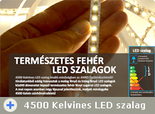 Természetes fehér LED szalagok