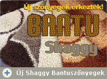 Új Shaggy szőnyeg család érkezett: Bantu 5 cm