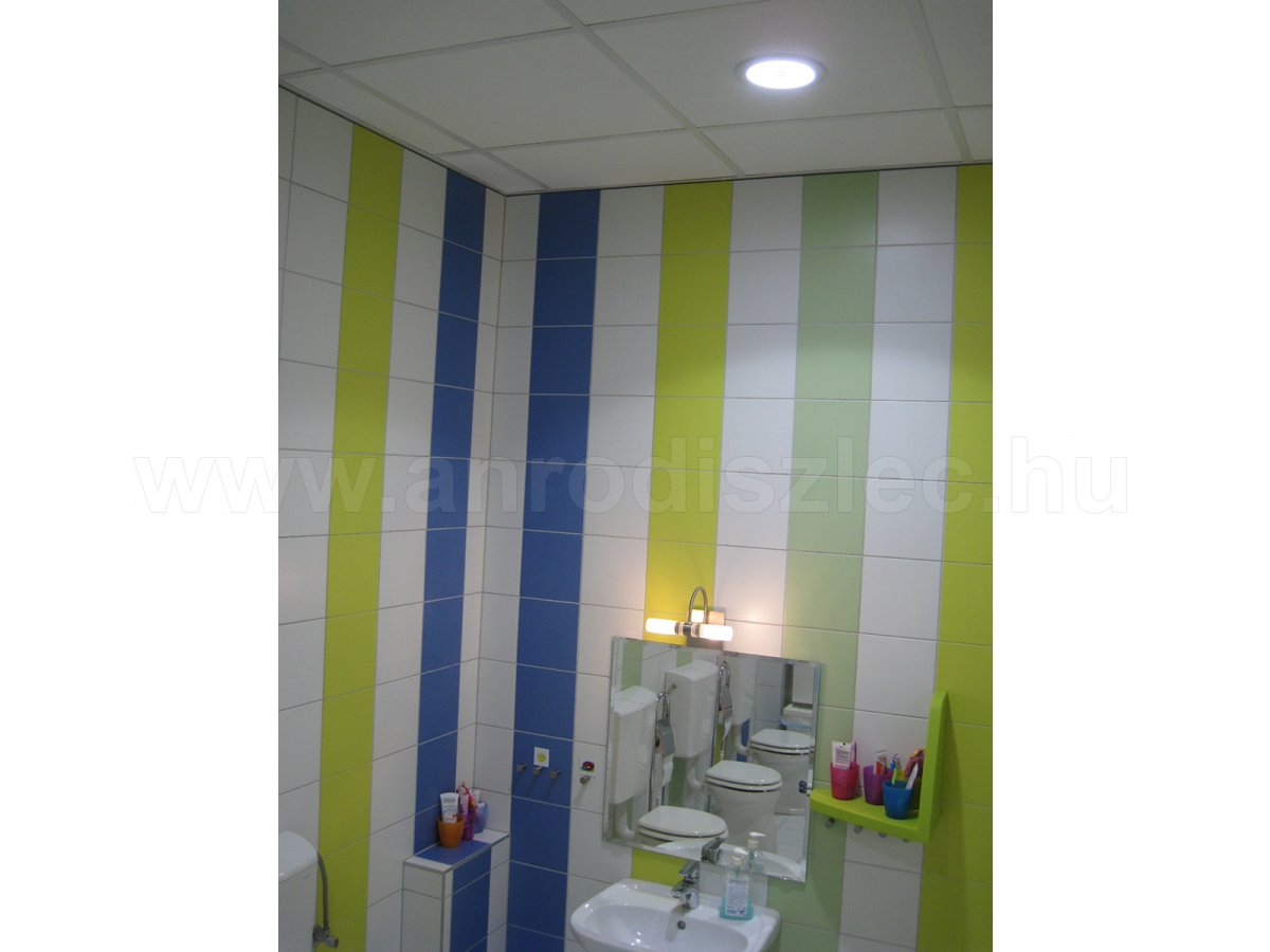 Kör alakú LED panel óvodai fürdőszoba megvilágításához