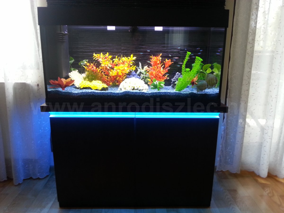Akvárium tartó asztal RGB világítással