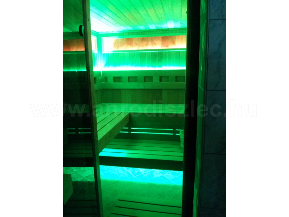 LED RGB színterápiás finn szauna
