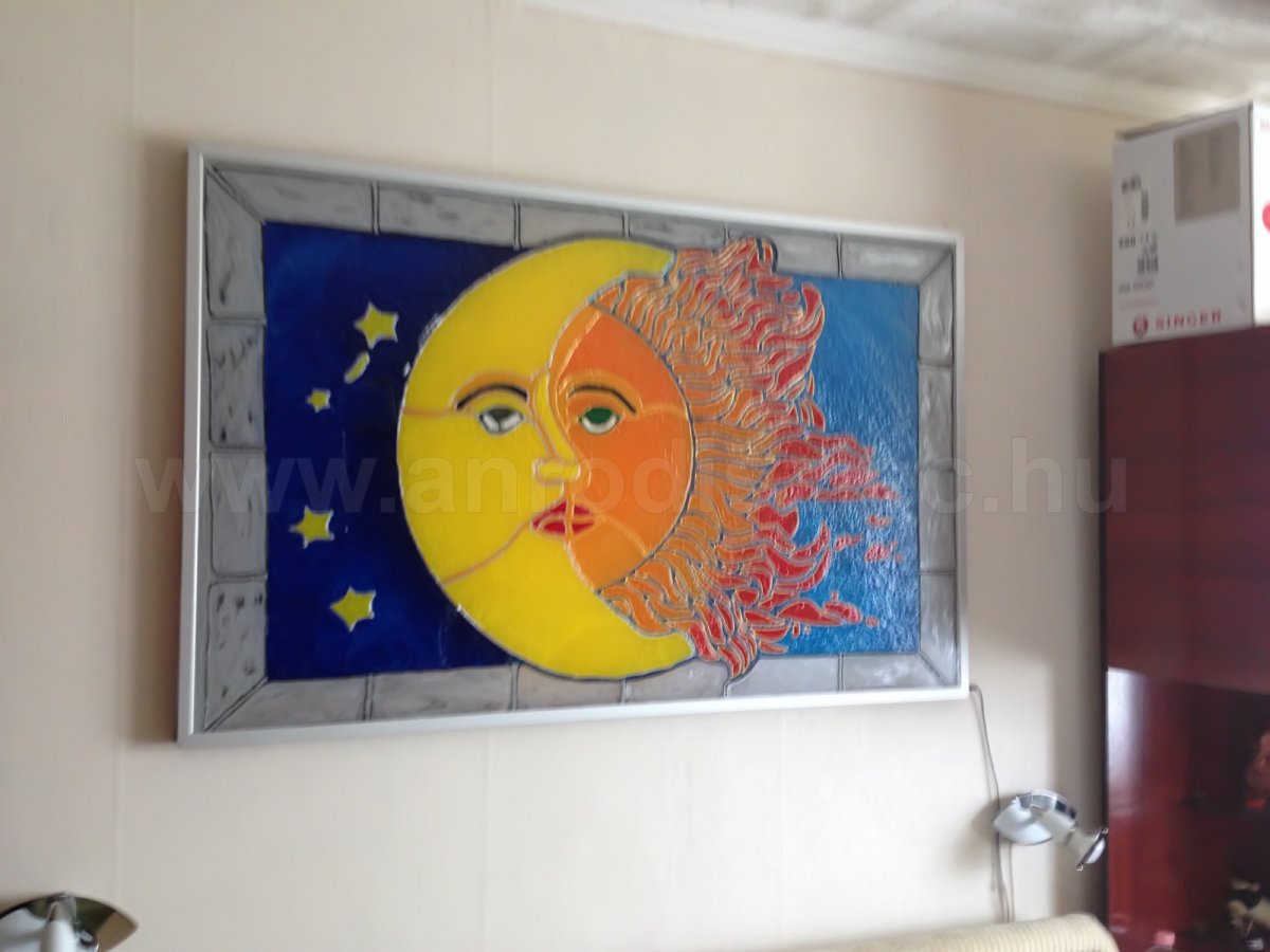 Falikép LED világítású kerettel
