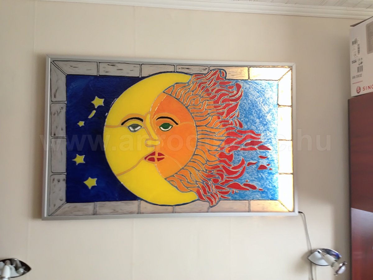Falikép led kerettel