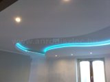 Hullámos gipszkarton mennyezet RGB LED szalaggal
