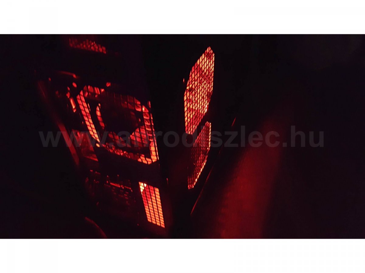 Számítógépház világítás piros LED csíkkal