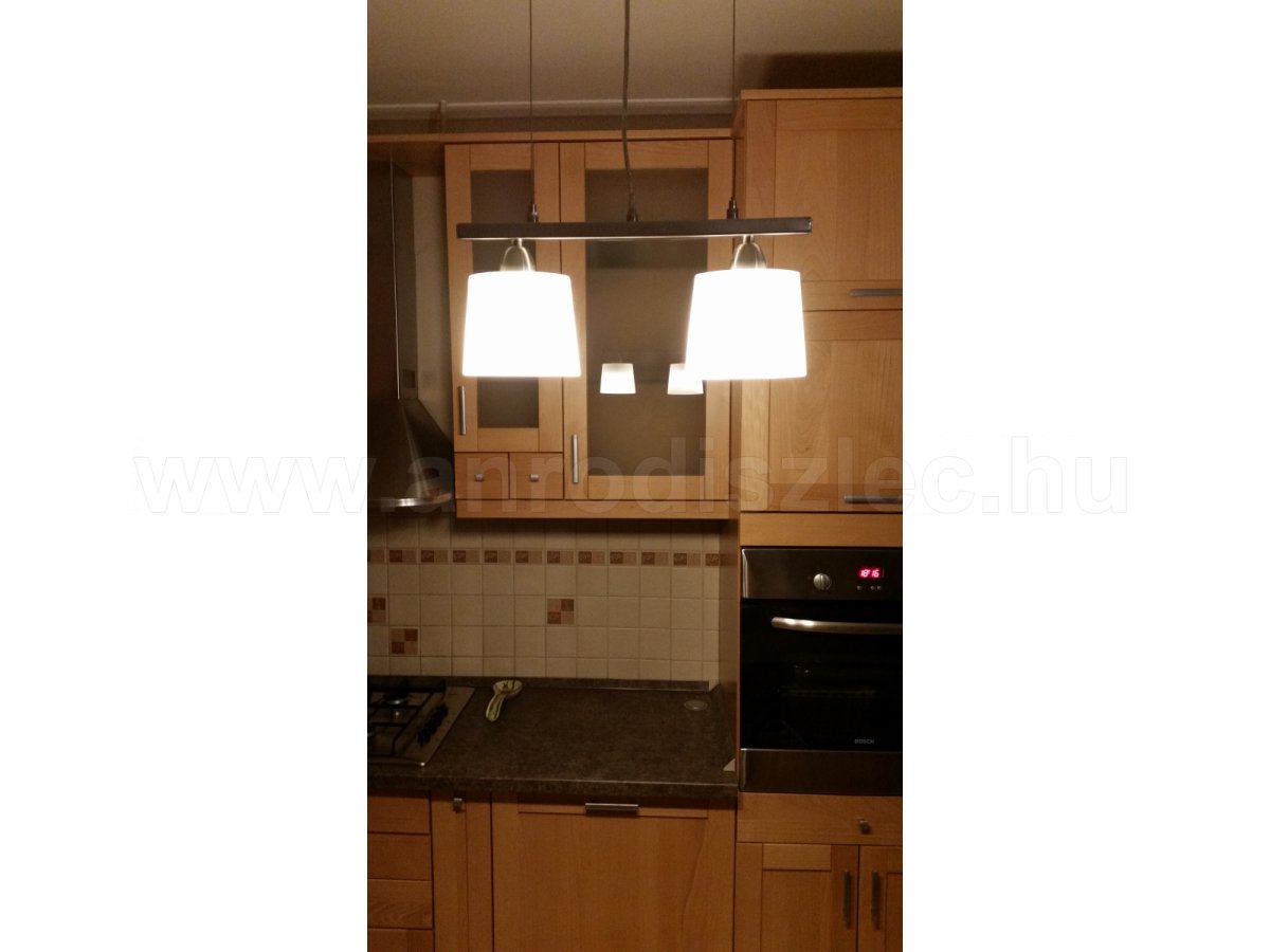 Függőlámpa E14 LED izzóval felturbózva
