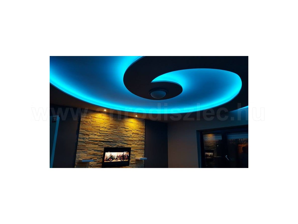 RGB spirál - spirálisan tekeredik a gipszkarton és a LED szalag is!