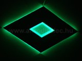 Rombusz alakú dekorsziget dekor RGB szalaggal