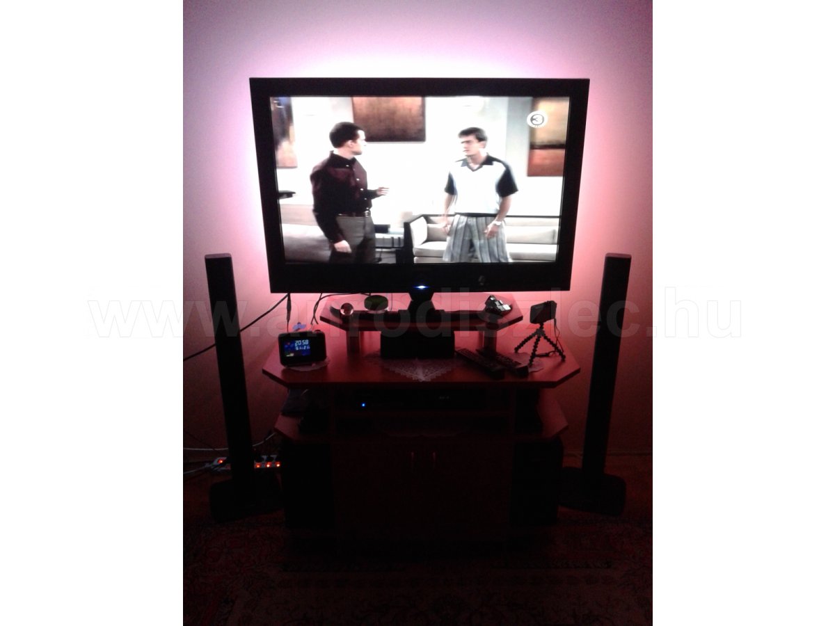 Plazma Tv Háttérvilágítás beltéri rgb szalag - világos pink szín