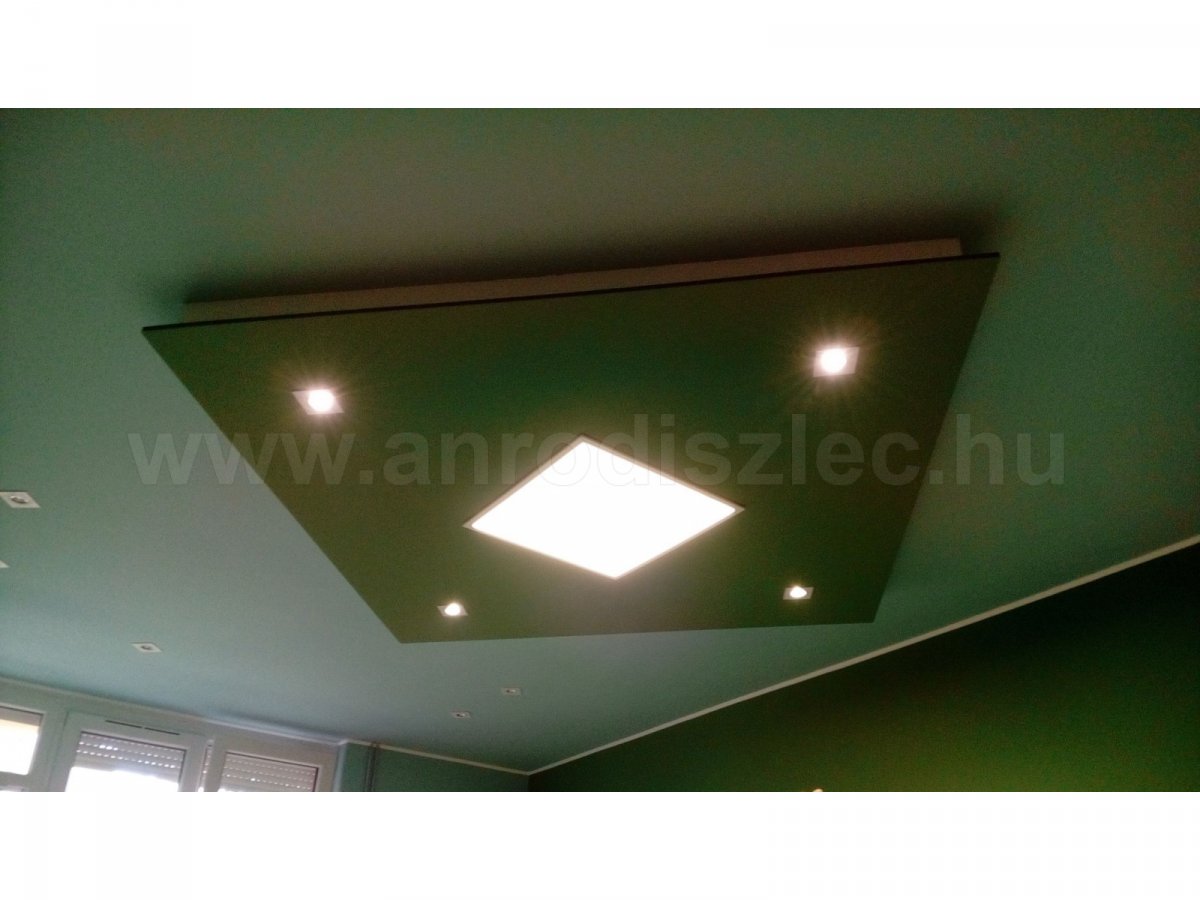 Nappali központi világítás (36w 60x60 Led panel gipszkartonba fogatva + 4db kiegészítő led spot)