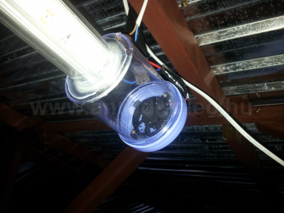 Alu profilba szerelt nagy teljesítményű LED szalag, házi ventilátoros hűtéssel