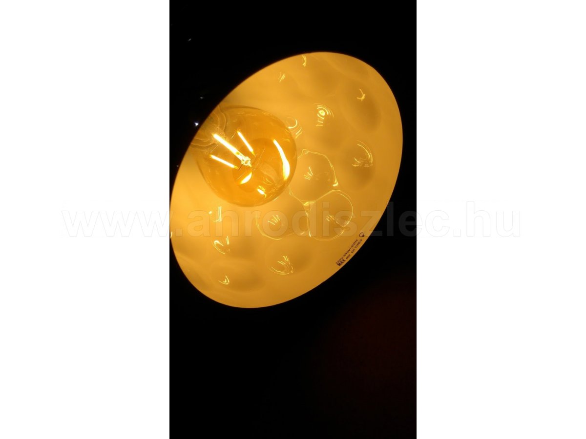 Fém csillár tesztelése 2200 kelvines retro led izzóval