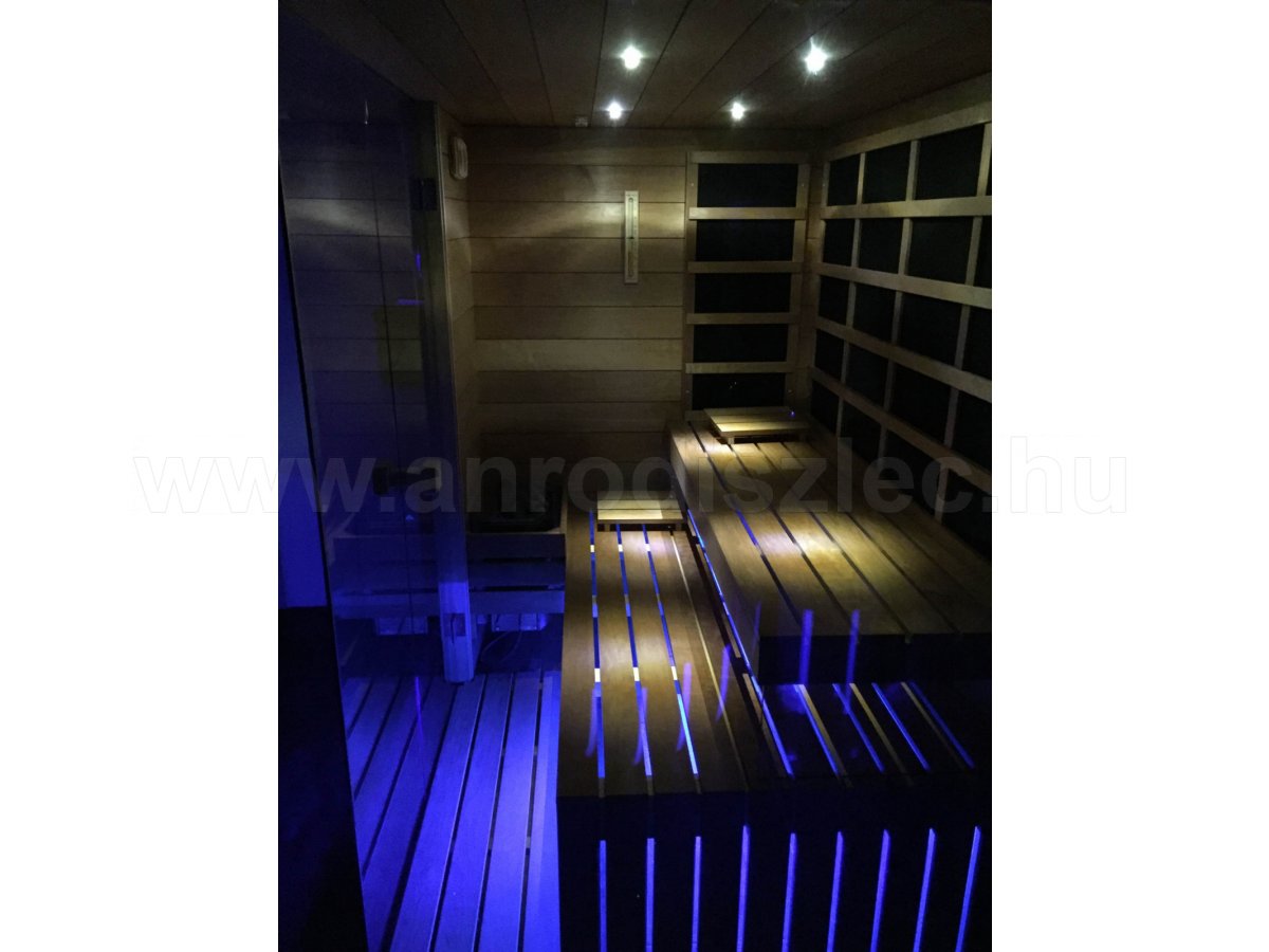 Beltéri kombinált szauna RGB powerled