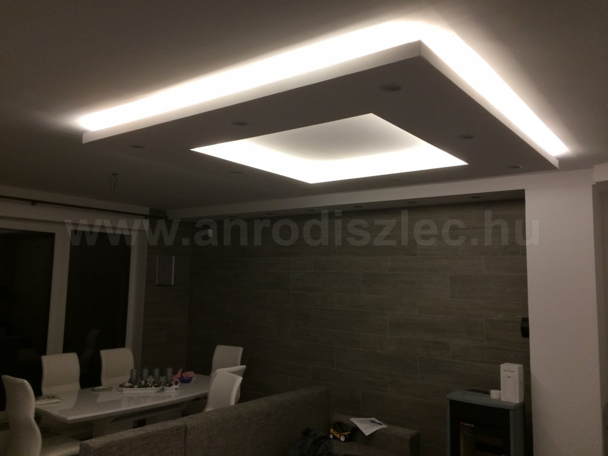 LED fényszalag nappaliban