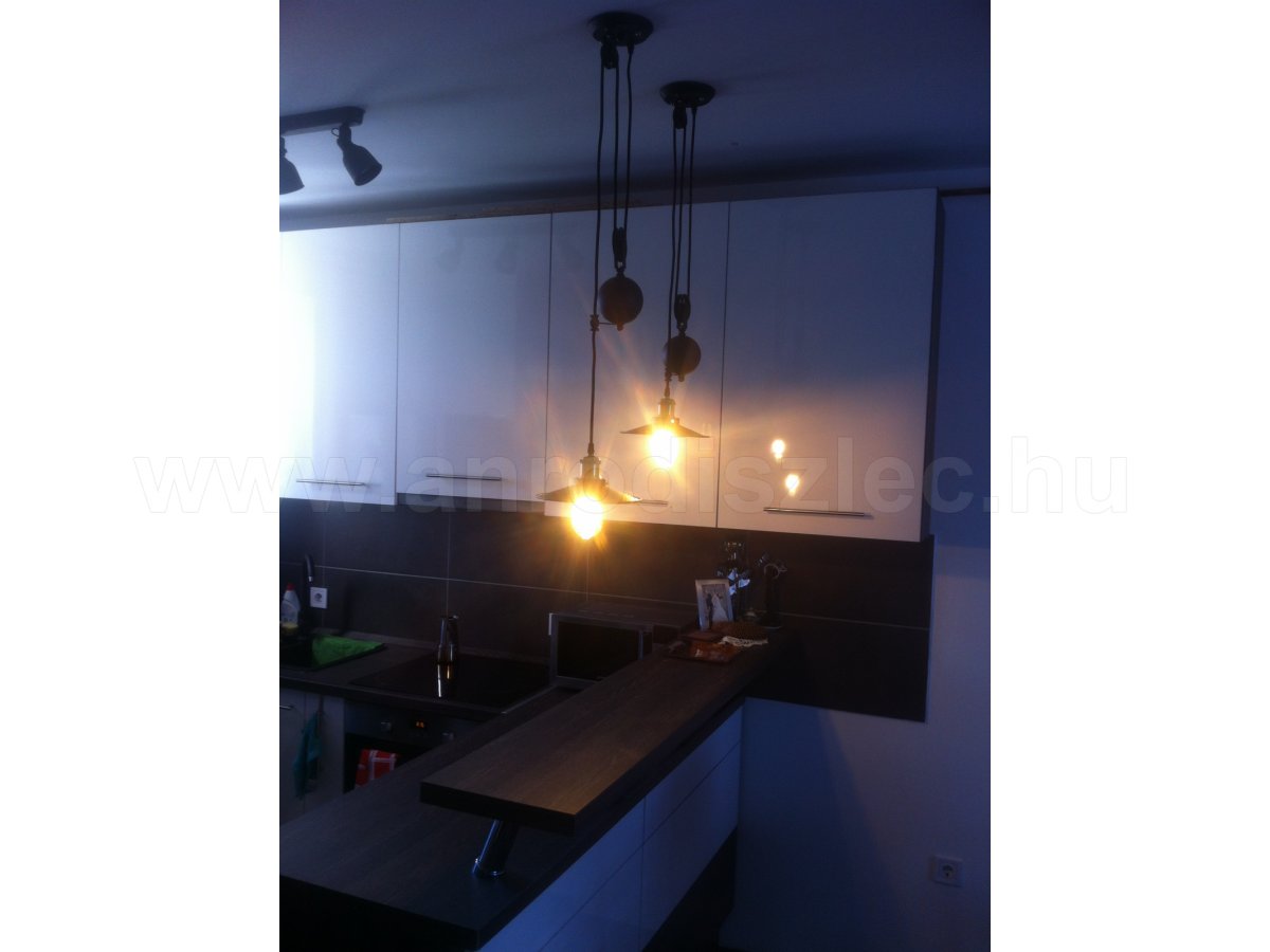 Craft retro csigás csillár retro led izzóval