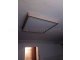 Mennyezetre szerelt 60x60 LED panel egyedi fa keretben