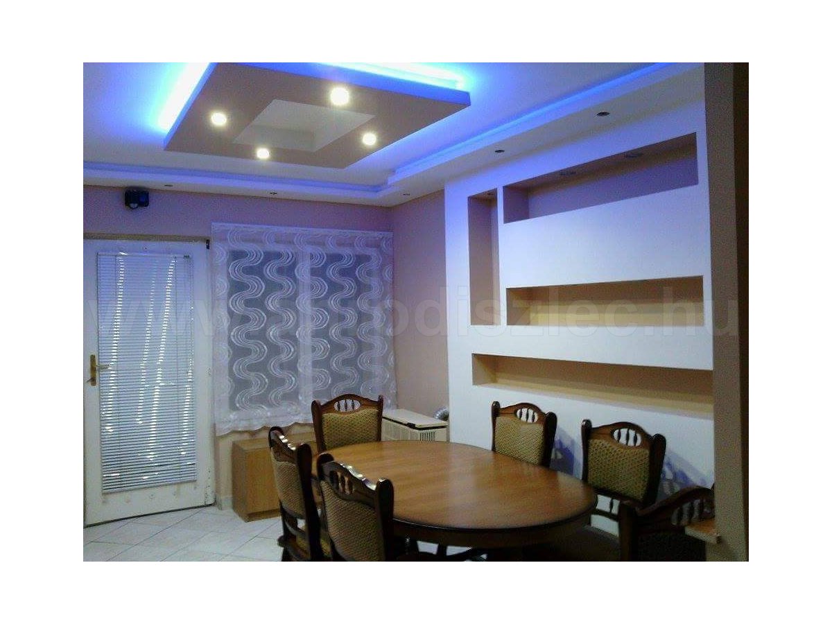 Modern led világítás ebédlőben