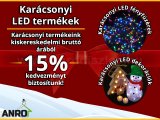 15%-os akció karácsonyi led termékekre!