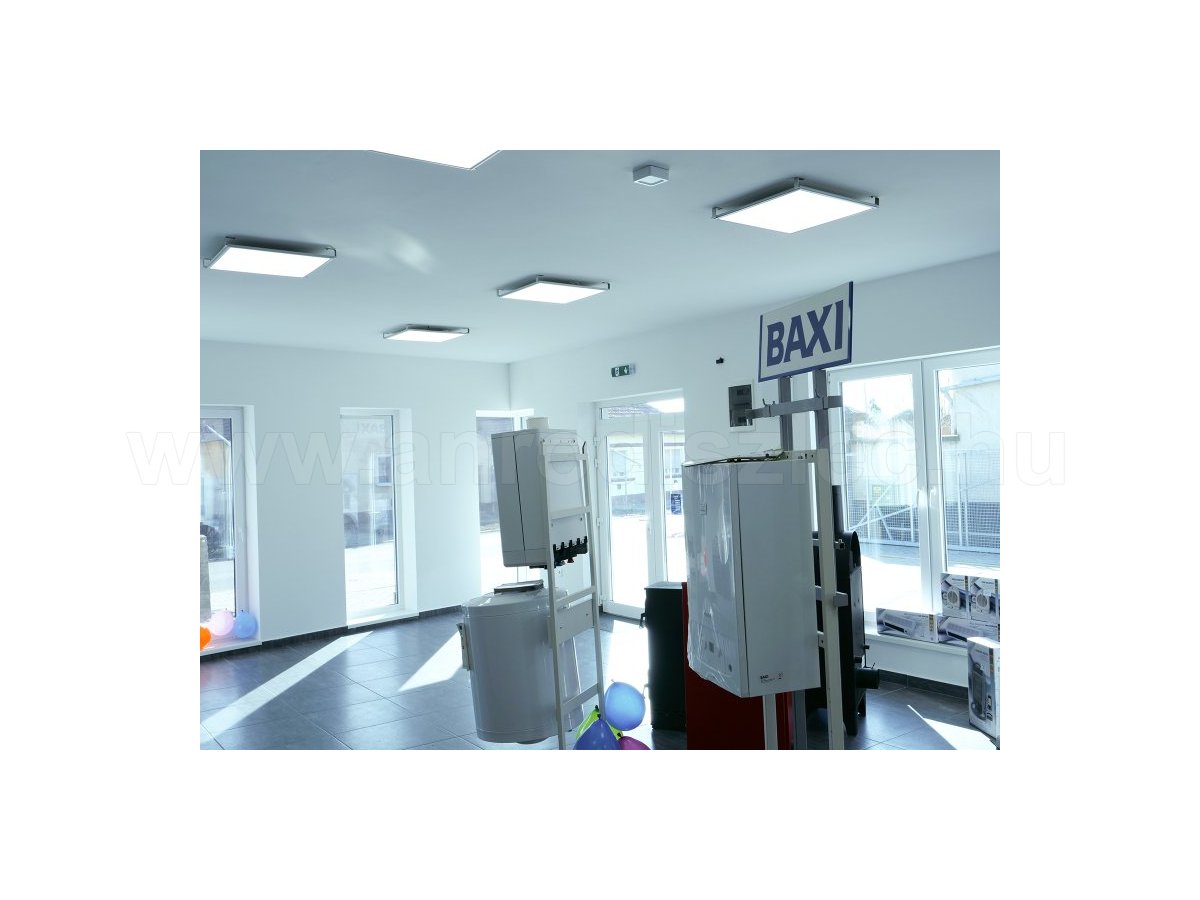 LED panel víz- gáz- szerelvényboltban
