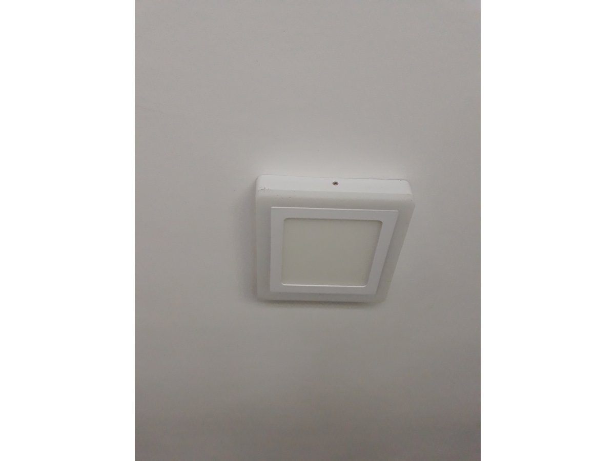 Szögletes vtac LED panel plafonra szerelve