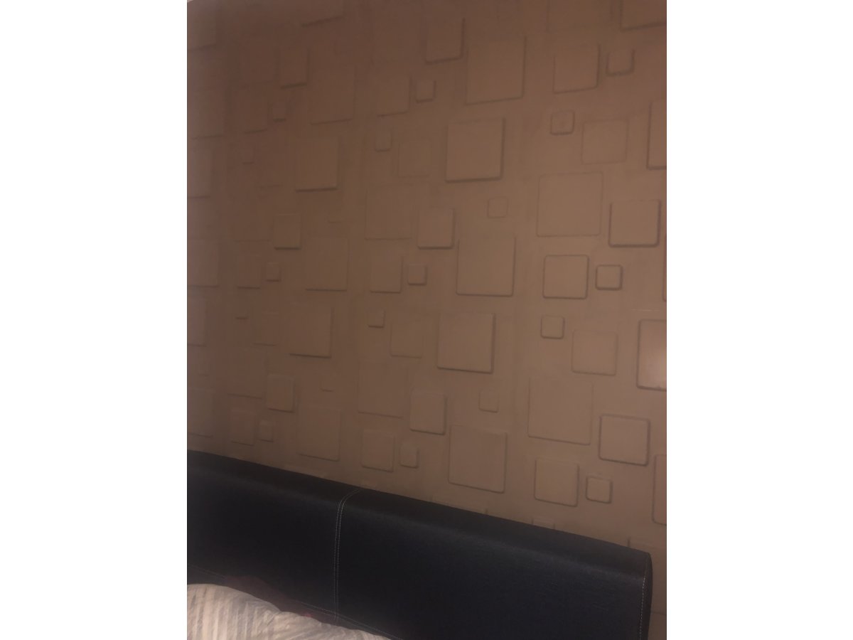 Kocka mintás 3D Wallart falburkolat: Squares 