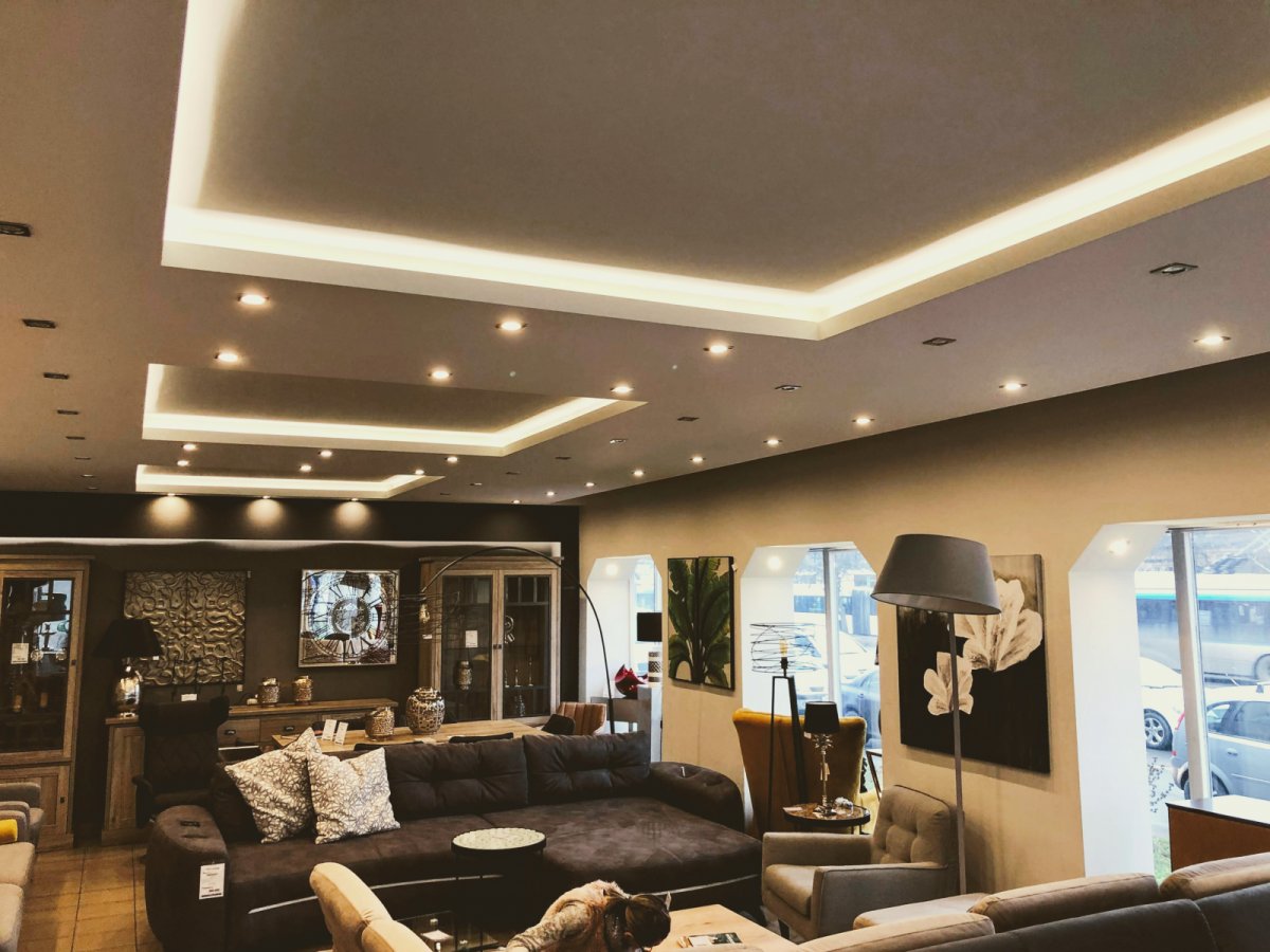 LED szalag gipszkartonban felül