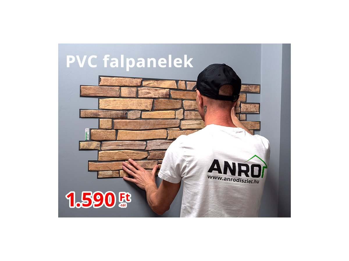 PVC falpanelek konyhák, nappalik burkolásához