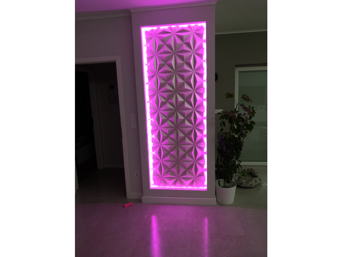 3D falpanel RGB LED világítással - szuper falidísz 